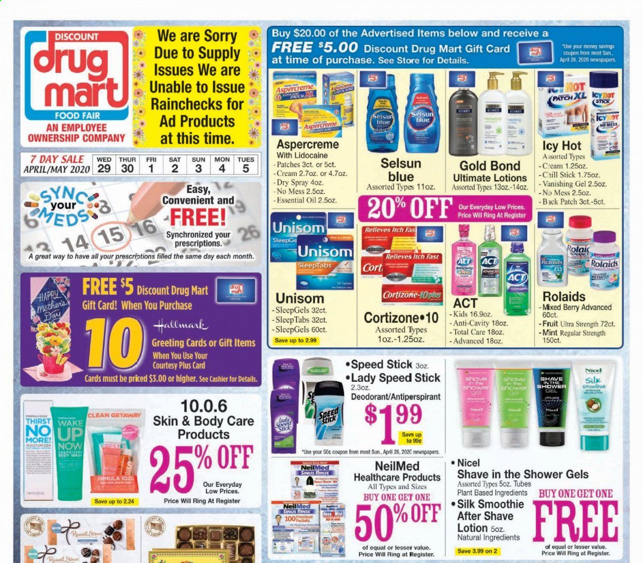 Discount Drug Mart Weekly Ad & Flyer April 29 to May 5