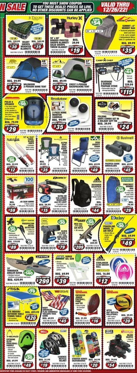 Big 5 (AZ, CA, CO, ID, NM, OR, UT, WA) Weekly Ad Flyer Specials December 18 to December 24, 2022