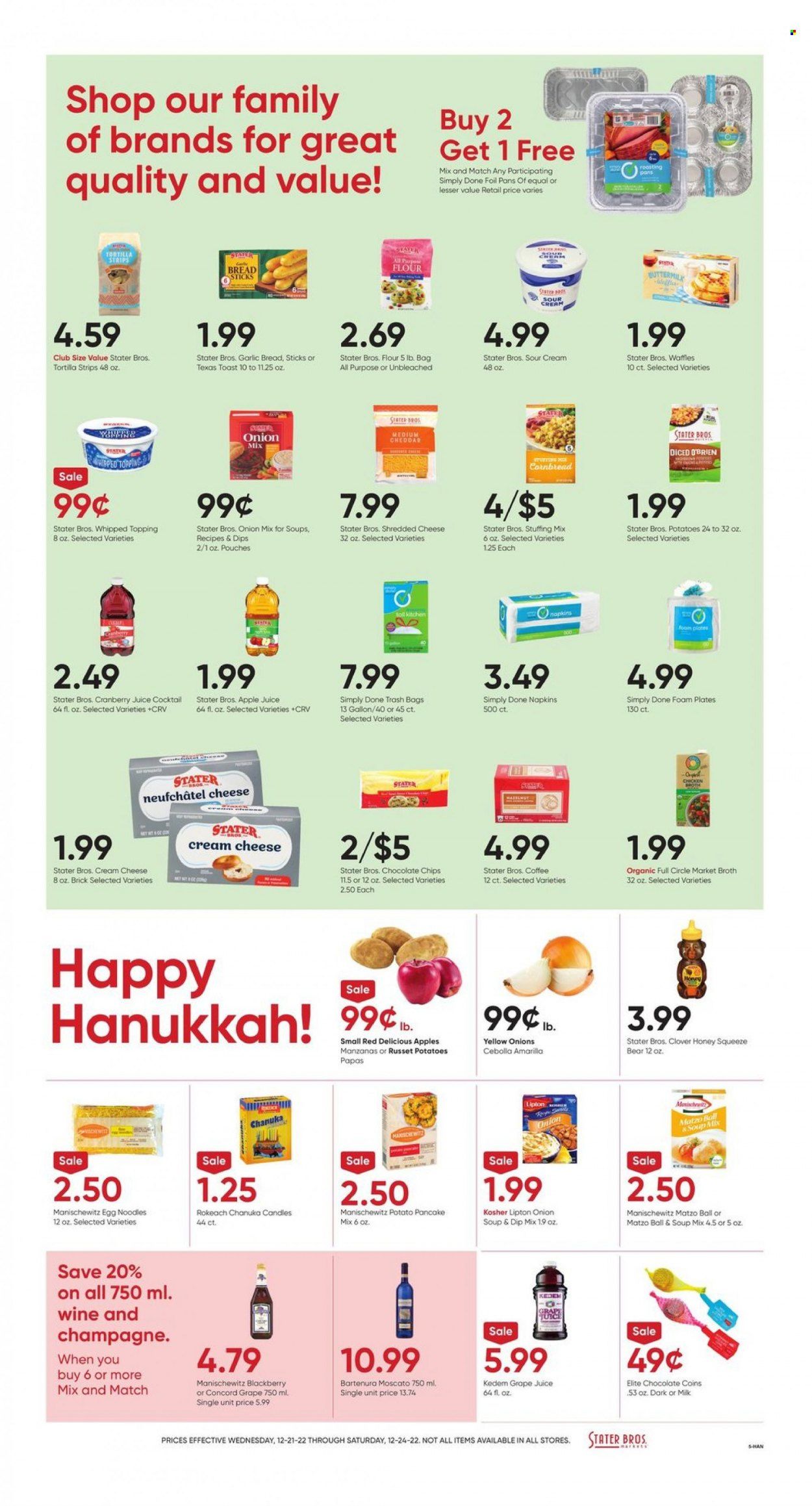 Stater Bros. (CA) Weekly Ad Flyer Specials December 21 to December 24, 2022