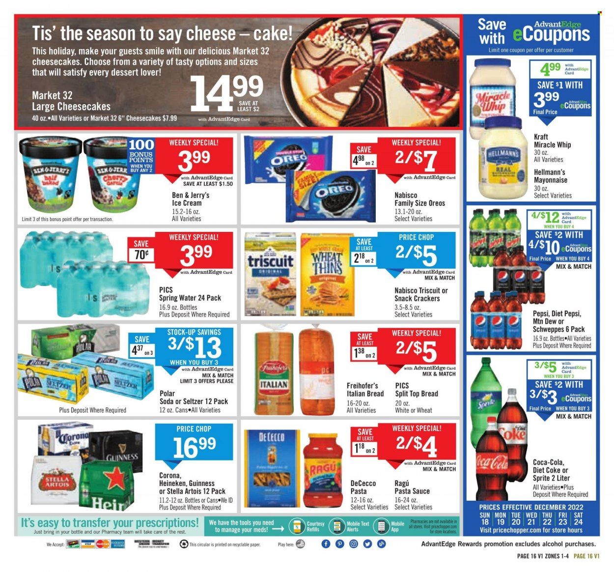 Price Chopper (CT, MA, NY, PA, VT) Weekly Ad Flyer Specials December 18 to December 24, 2022