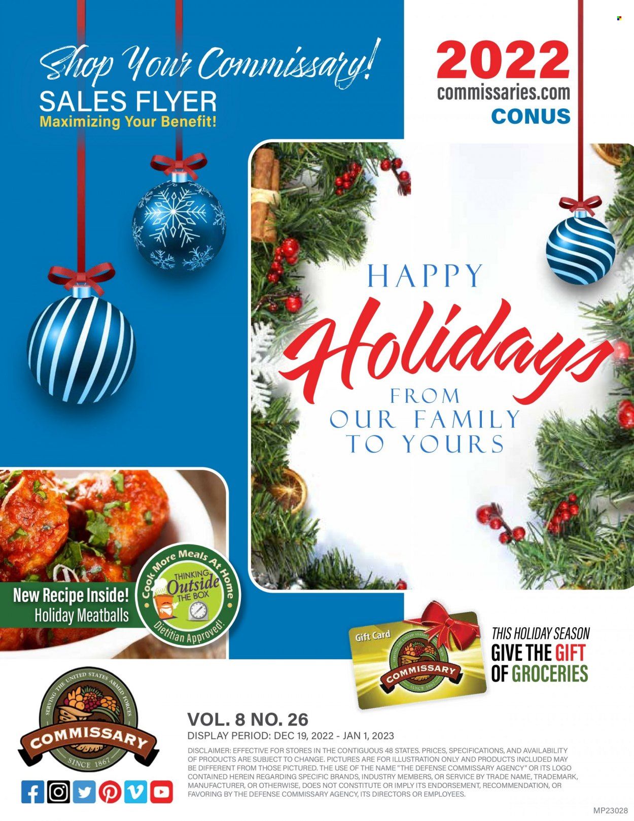 Commissary Weekly Ad Flyer Specials December 19 to January 1, 2023