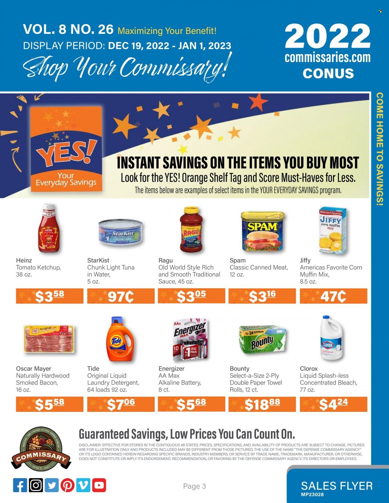 Commissary Weekly Ad Flyer Specials December 19 to January 1, 2023
