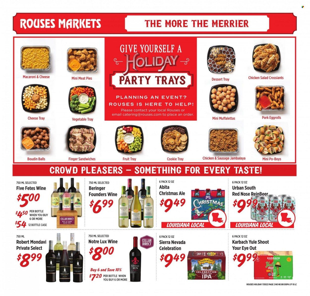 Rouses Markets (LA) Weekly Ad Flyer Specials November 30 to December 28, 2022