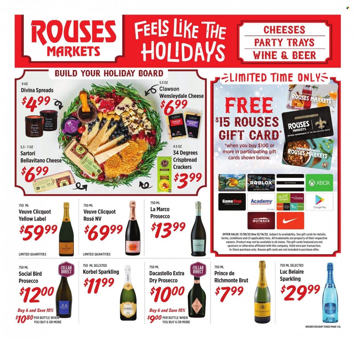 Rouses Markets (AL) Weekly Ad Flyer Specials November 30 to December 28, 2022