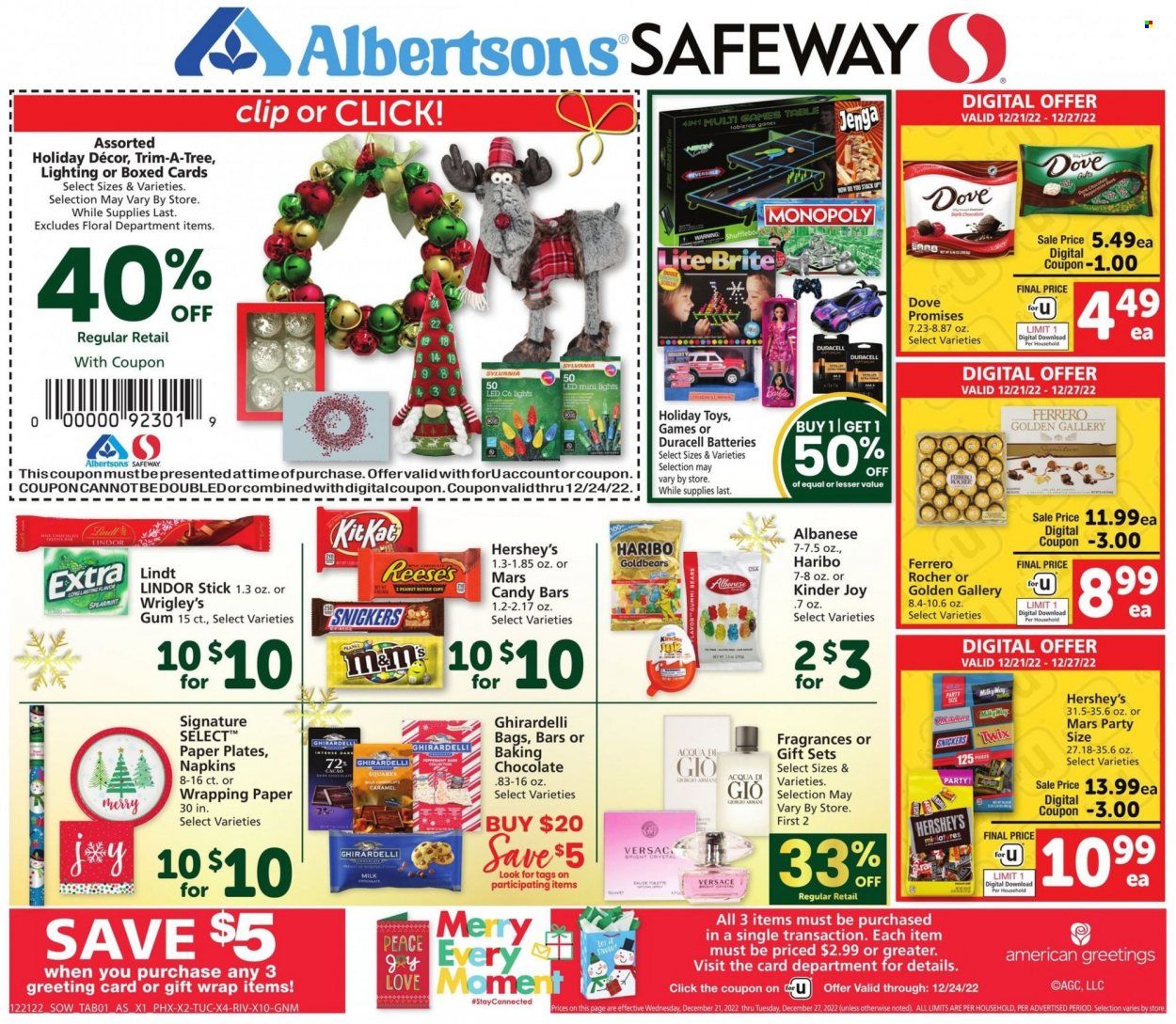 Safeway (AZ, CO, ID, MT, NE, NM) Weekly Ad Flyer Specials December 21 to December 27, 2022