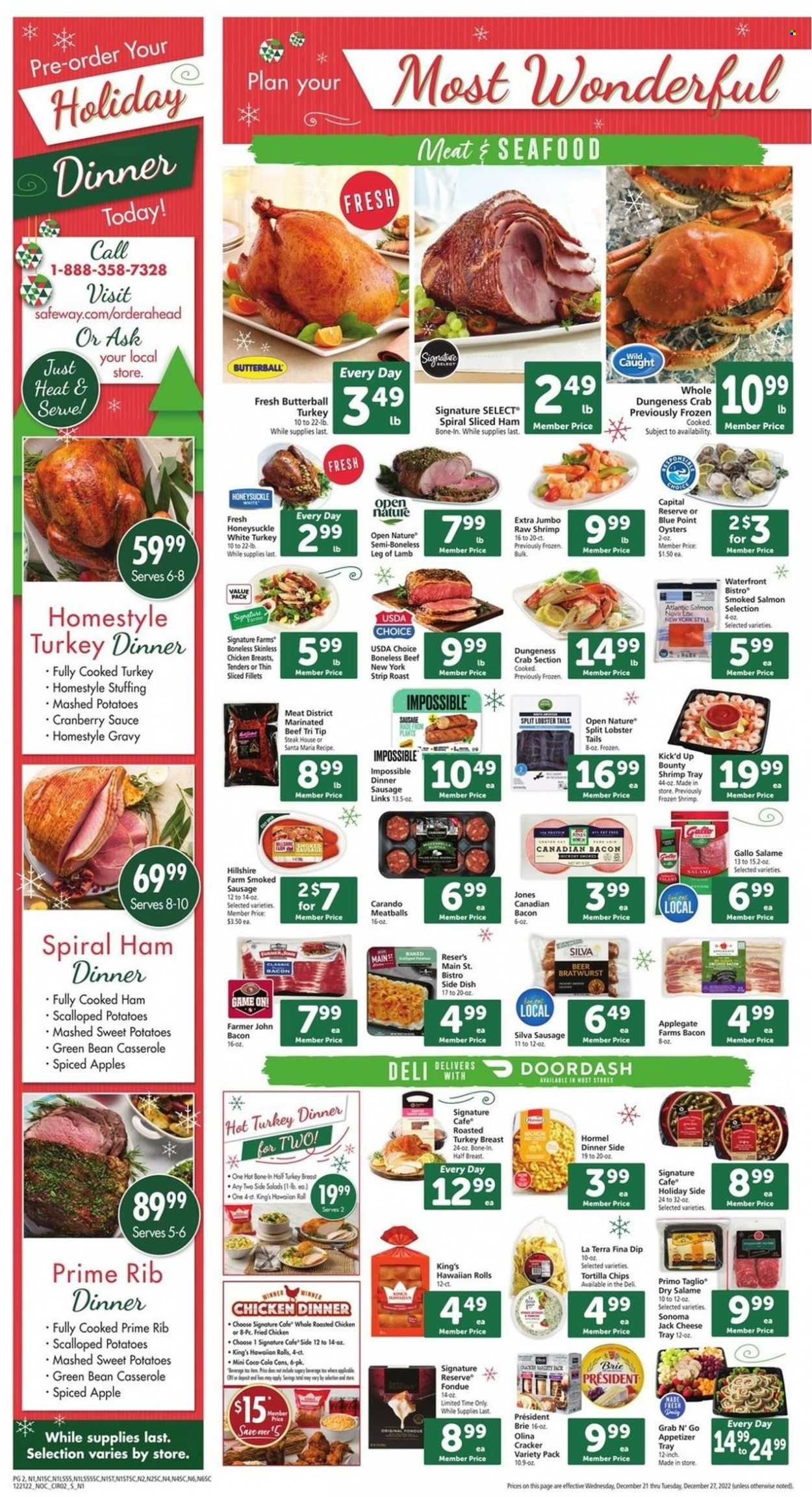 Safeway (CA, HI, OR, WA) Weekly Ad Flyer Specials December 21 to December 27, 2022