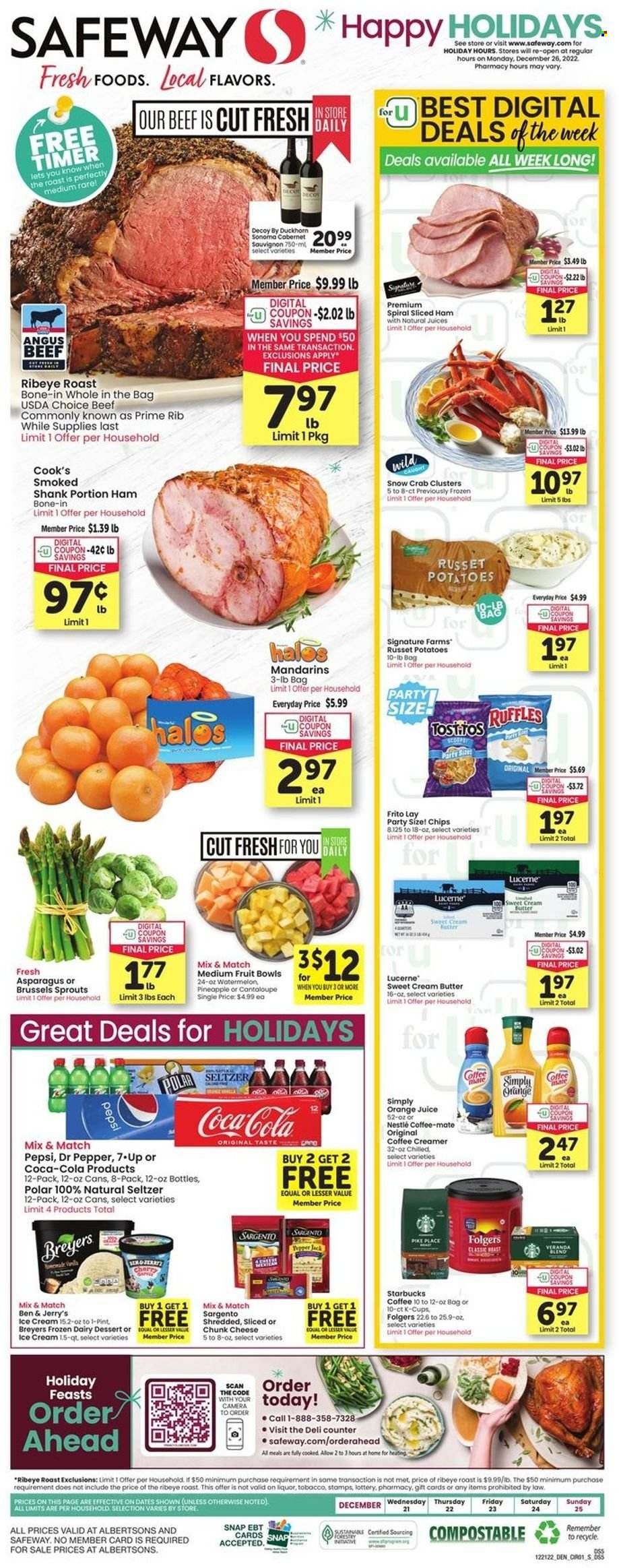 Safeway (SD) Weekly Ad Flyer Specials December 21 to December 25, 2022