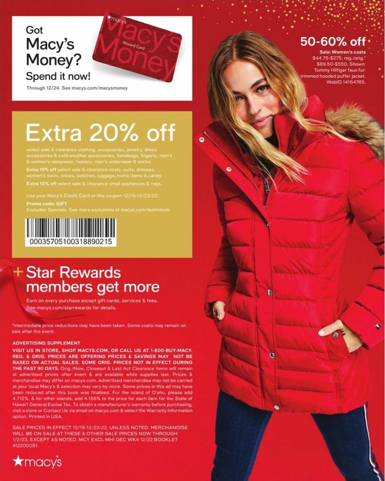 Macy's Weekly Ad Flyer Specials December 19 to December 24, 2022