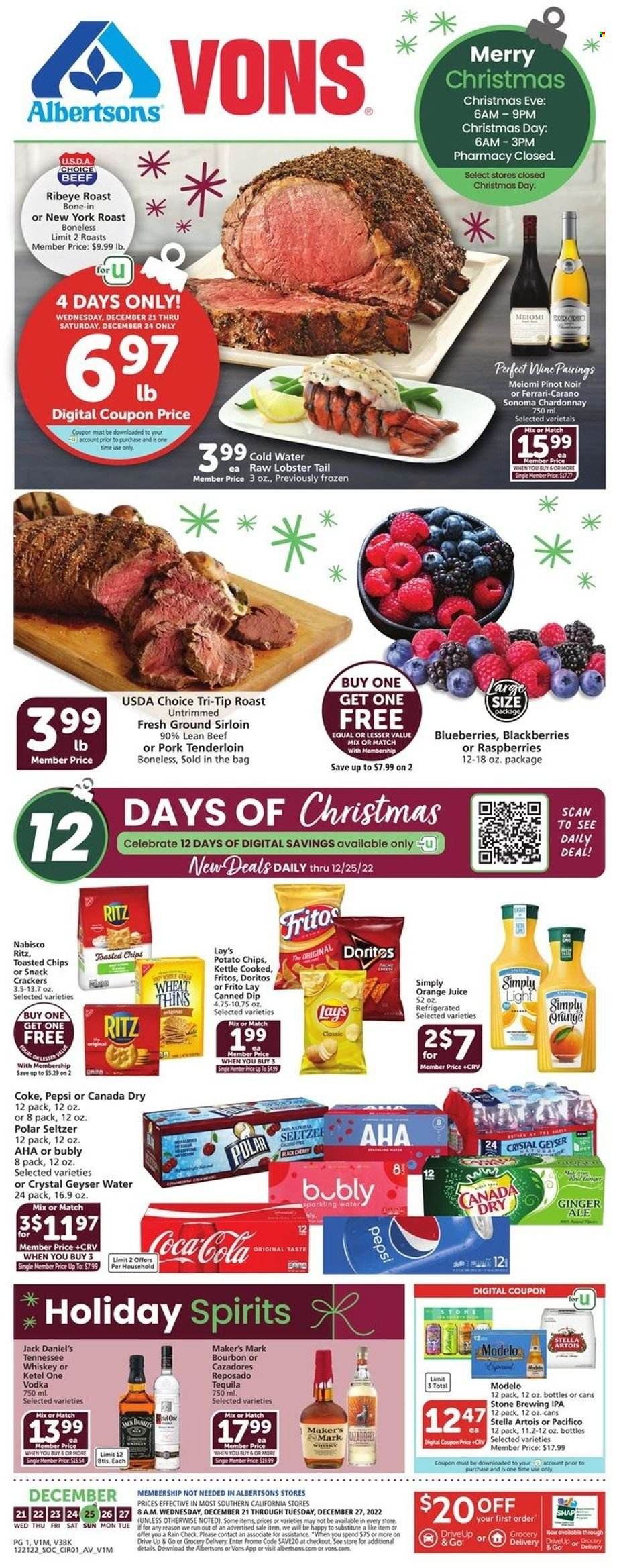 Vons (CA) Weekly Ad Flyer Specials December 21 to December 27, 2022
