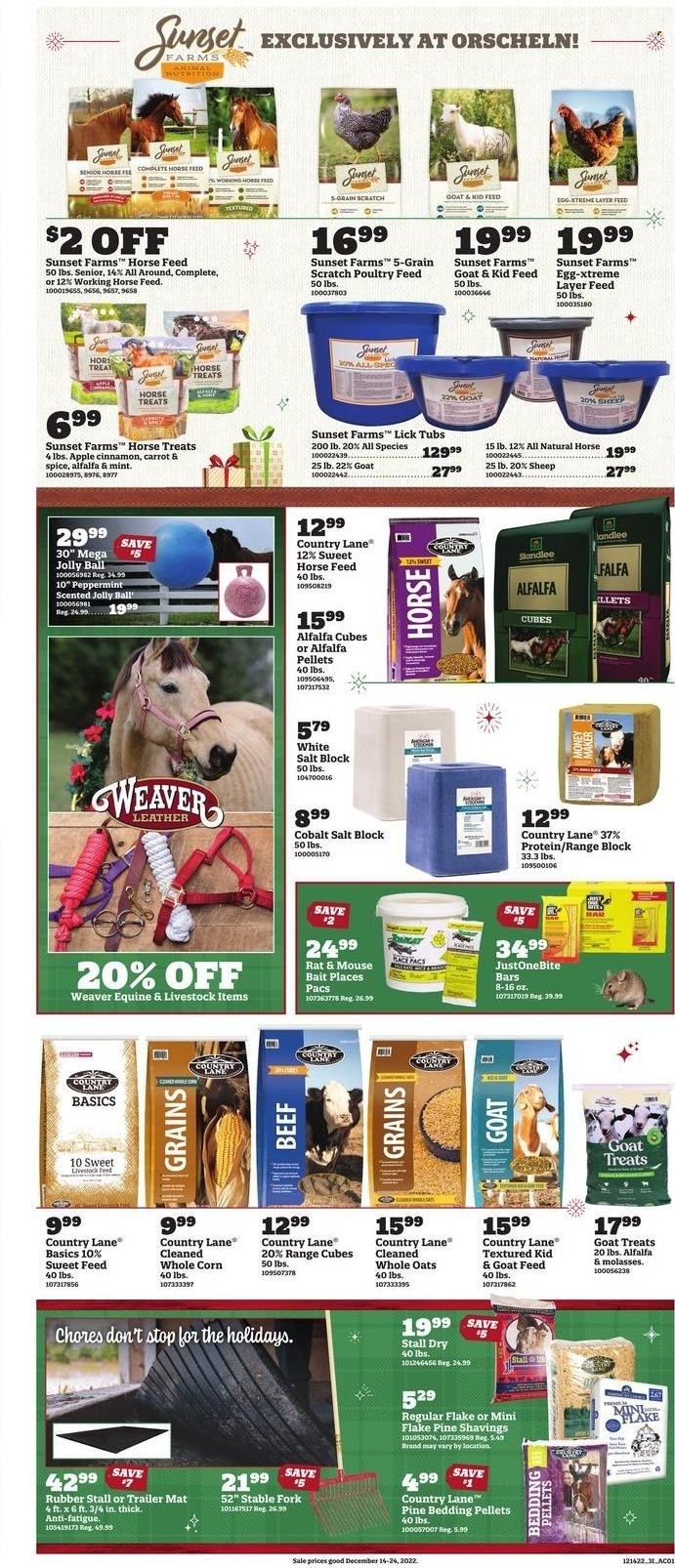 Orscheln Farm and Home (IA, IN, KS, MO, NE, OK) Weekly Ad Flyer Specials December 14 to December 24, 2022