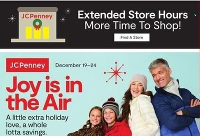 JCPenney Weekly Ad Flyer Specials December 19 to December 24, 2022