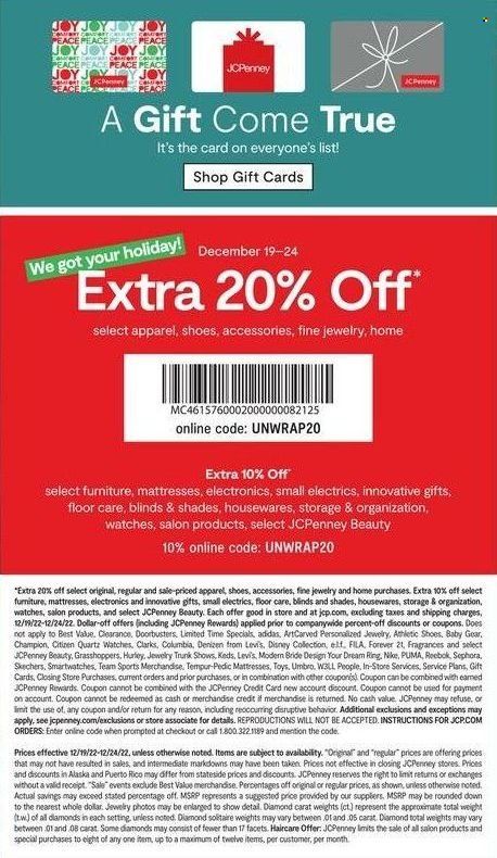 JCPenney Weekly Ad Flyer Specials December 19 to December 24, 2022