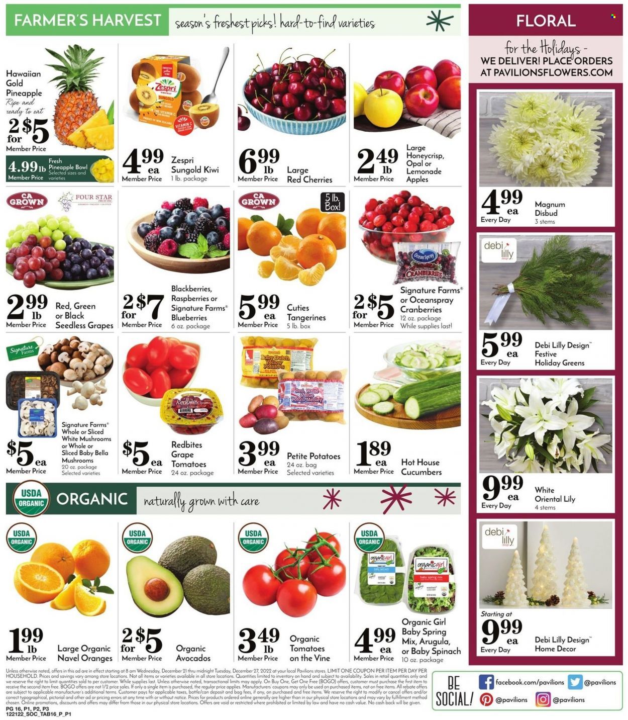 Pavilions (CA) Weekly Ad Flyer Specials December 21 to December 27, 2022