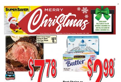 Super Saver Weekly Ad Flyer Specials December 21 to December 27, 2022