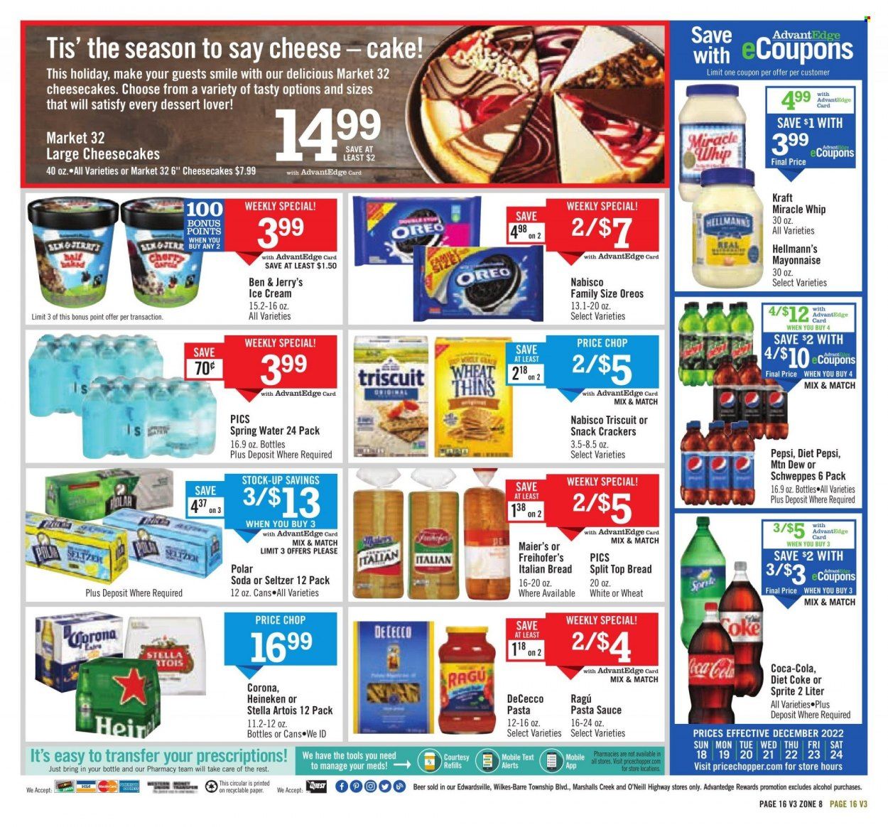 Price Chopper (PA) Weekly Ad Flyer Specials December 18 to December 24, 2022