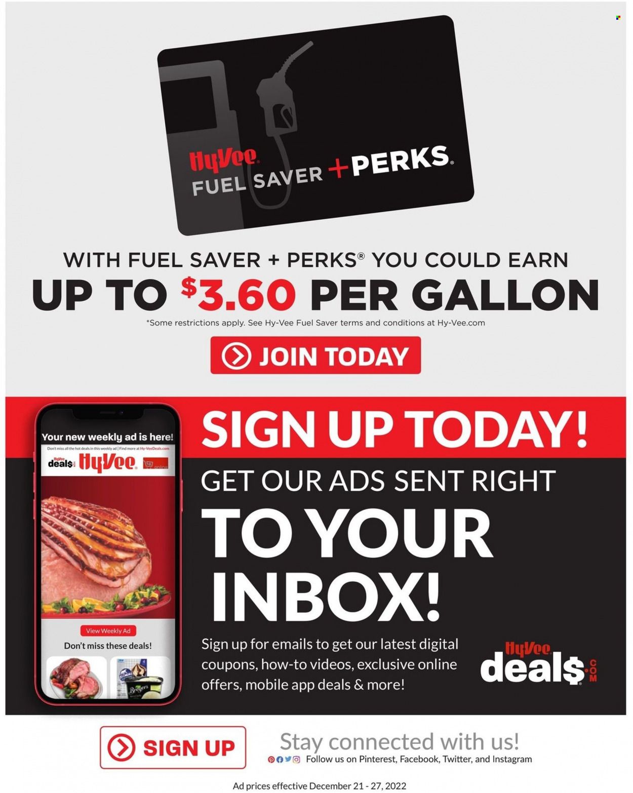 Hy-Vee (IA, IL, MN, MO, SD) Weekly Ad Flyer Specials December 21 to December 27, 2022