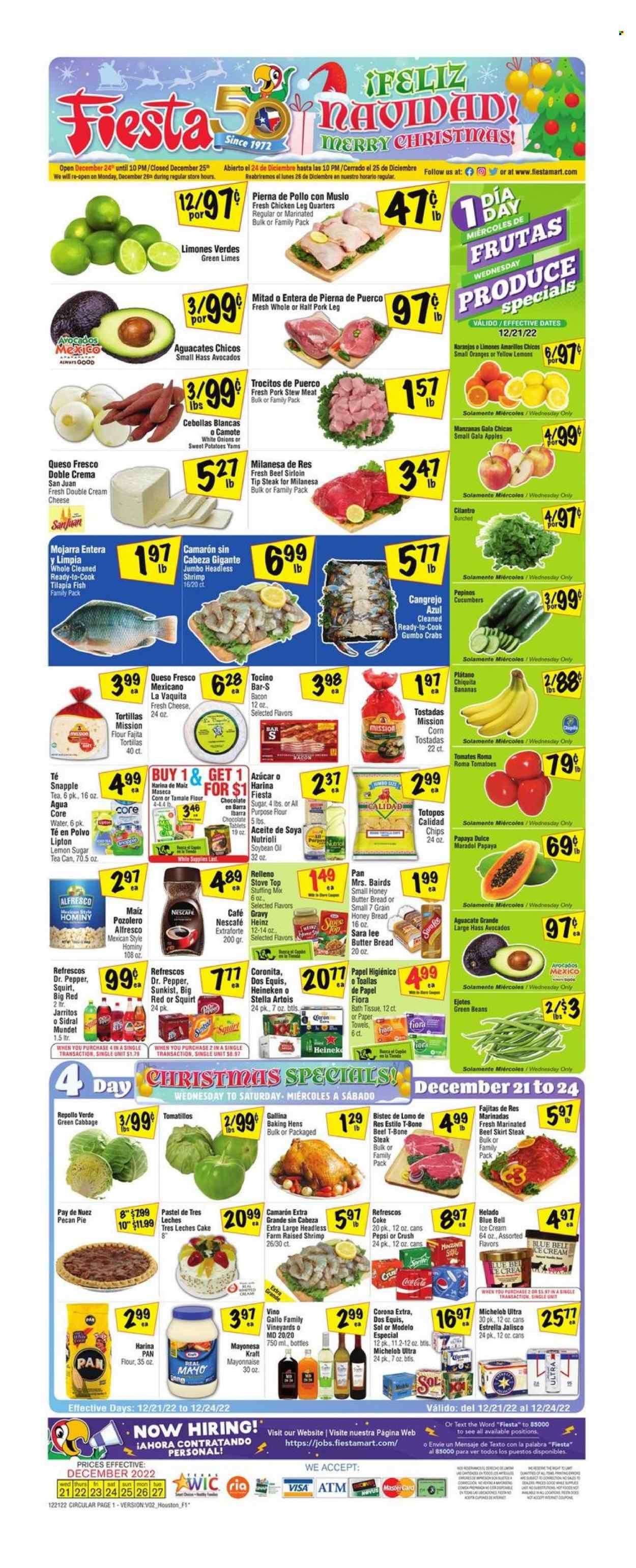 Fiesta Mart (TX) Weekly Ad Flyer Specials December 21 to December 27, 2022