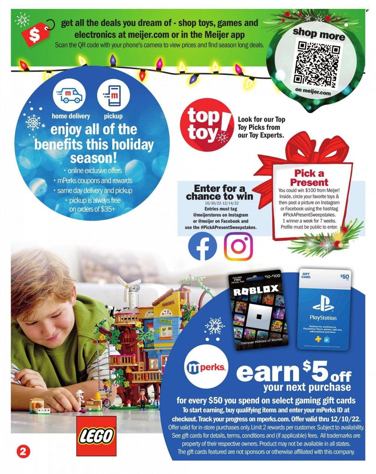 Meijer (IL, IN, MI, OH, WI) Weekly Ad Flyer Specials October 30 to December 24, 2022