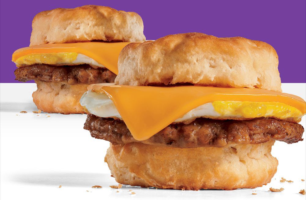 Enjoy 2 Sausage Breakfast Biscuit Sandwiches for Only $6 at Jack In The Box For a Limited Time Enjoy 2 Sausage Breakfast Biscuit Sandwiches for Only $6 at Jack In The Box For a Limited Time