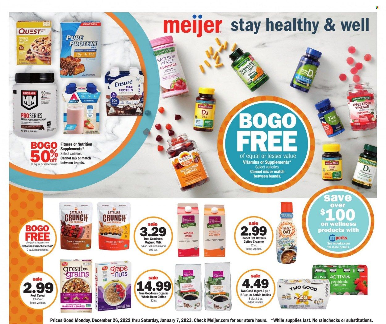 Meijer (IL) Weekly Ad Flyer Specials December 26 to January 7, 2023