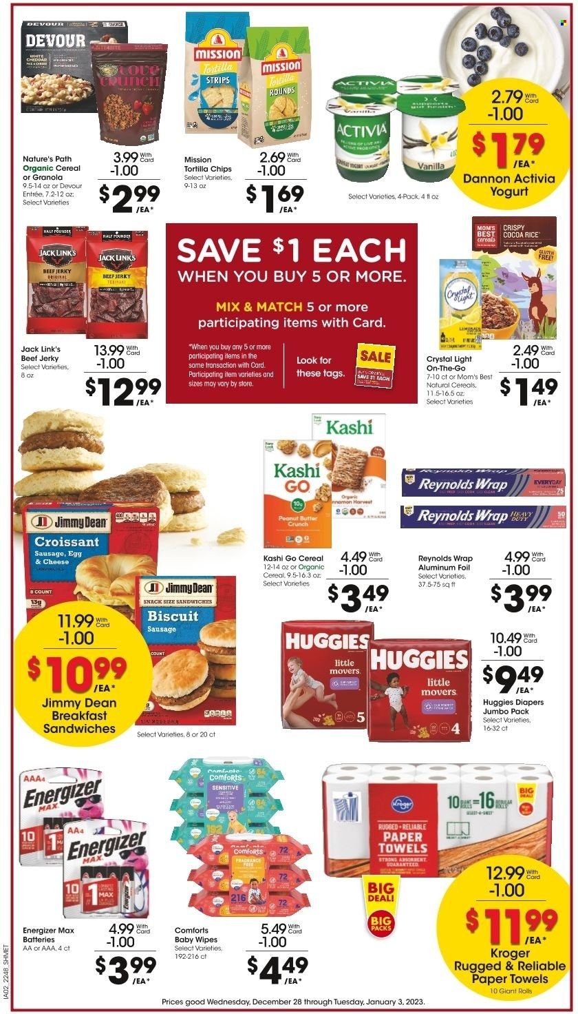 Kroger (GA, IL, LA, MI, OK, SC, TN, TX, VA) Weekly Ad Flyer Specials December 28 to January 3, 2023