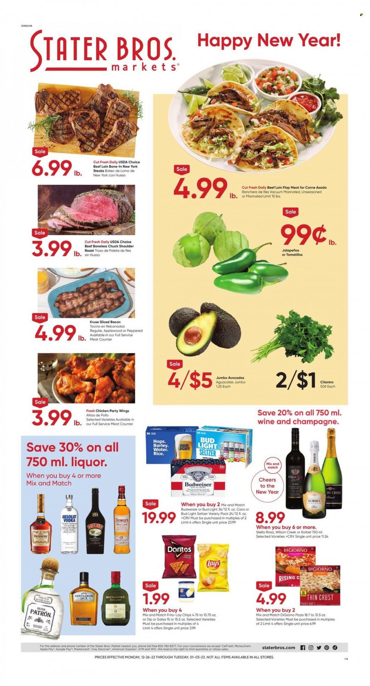 Stater Bros. (CA) Weekly Ad Flyer Specials December 26 to January 3, 2023