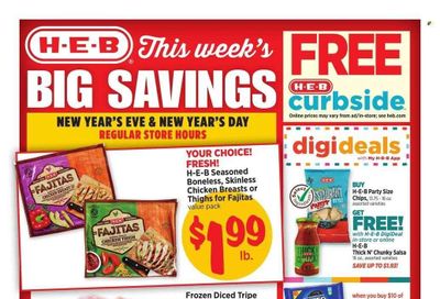 H-E-B (TX) Weekly Ad Flyer Specials December 25 to December 31, 2022