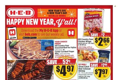 H-E-B (TX) Weekly Ad Flyer Specials December 25 to December 31, 2022