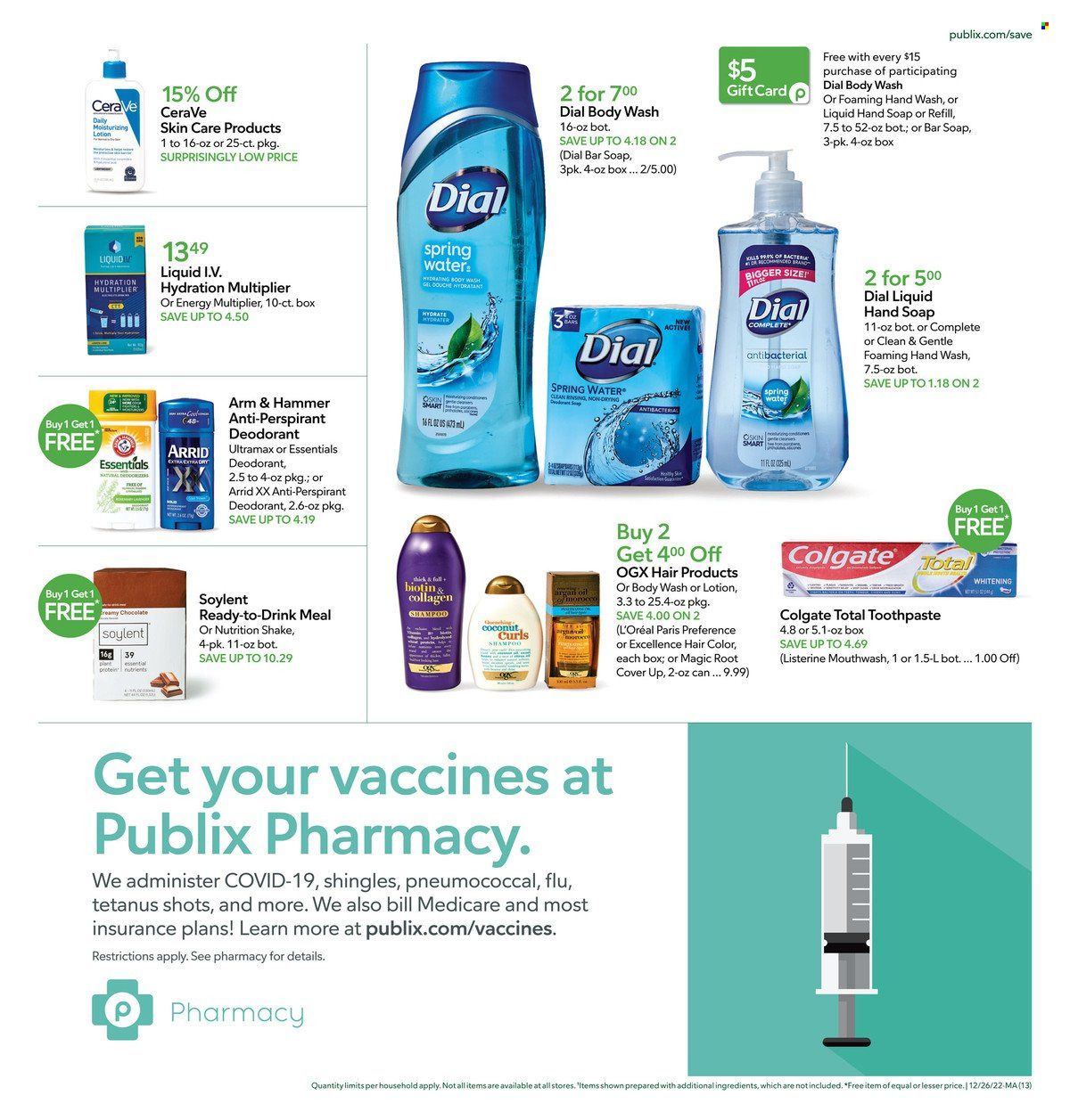 Publix (AL, FL, GA, NC, SC, TN) Weekly Ad Flyer Specials December 26 to January 1, 2023