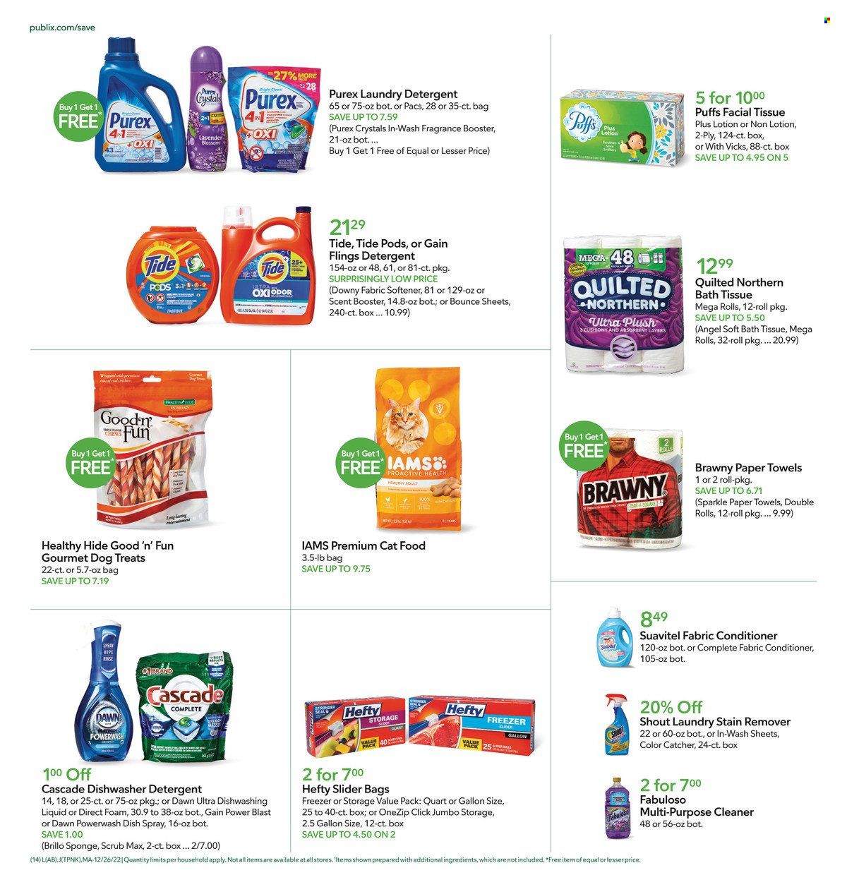 Publix (AL, FL, GA, NC, SC, TN) Weekly Ad Flyer Specials December 26 to January 1, 2023