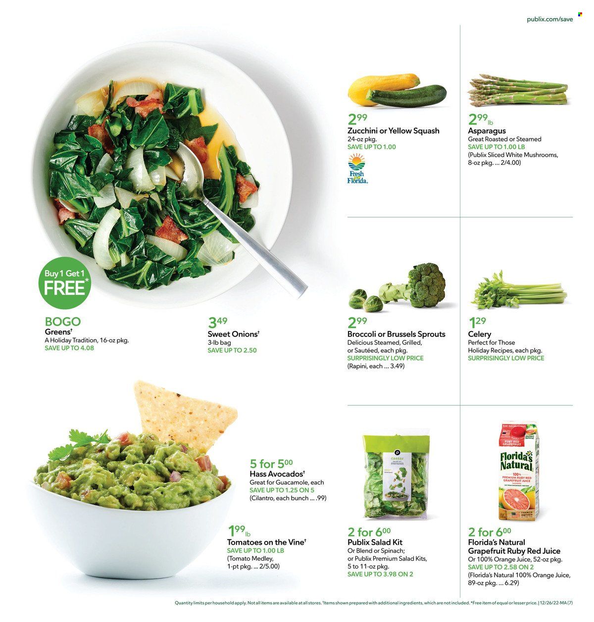 Publix (AL, FL, GA, NC, SC, TN) Weekly Ad Flyer Specials December 26 to January 1, 2023