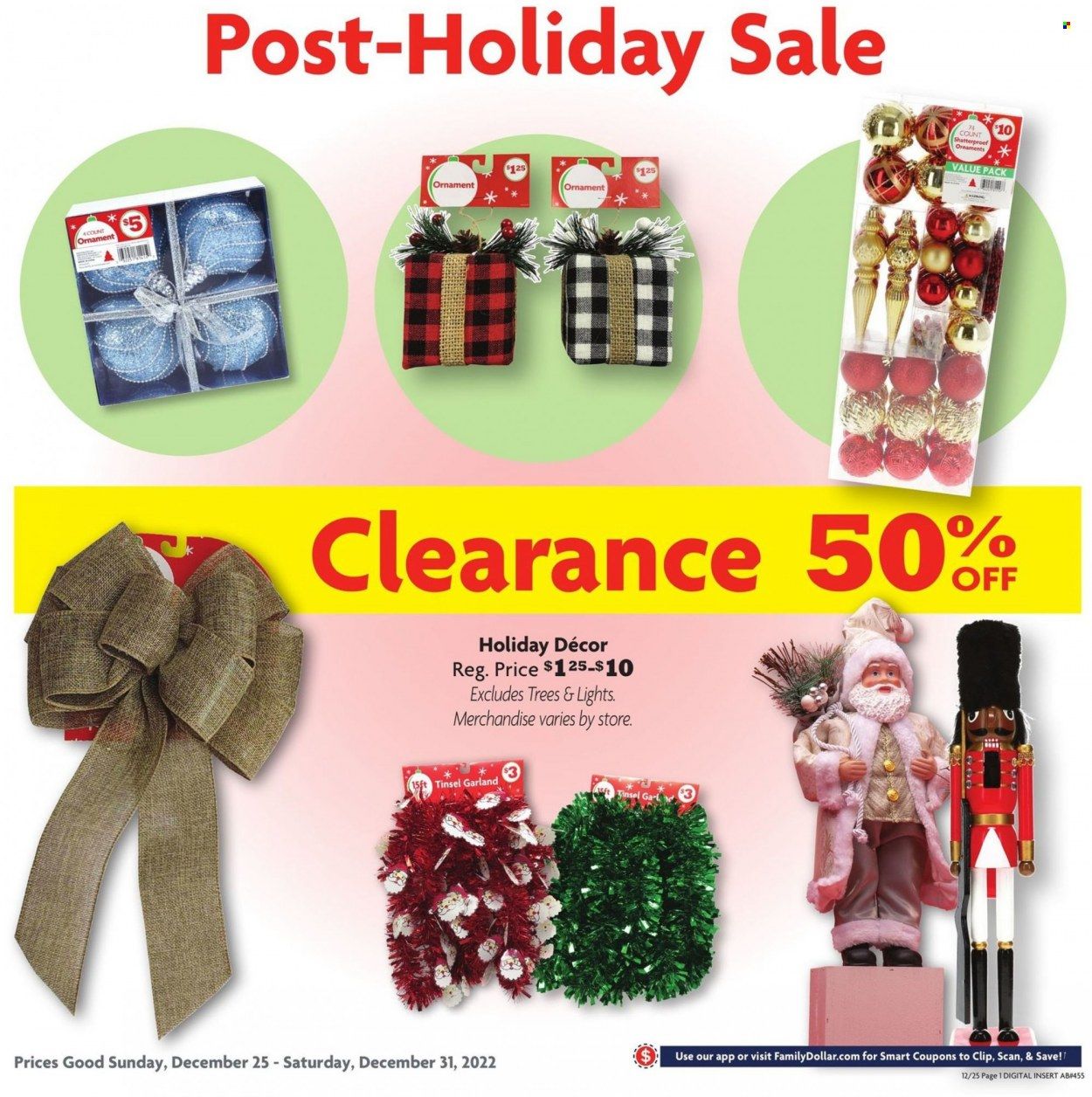 Family Dollar Weekly Ad Flyer Specials December 25 to December 31, 2022