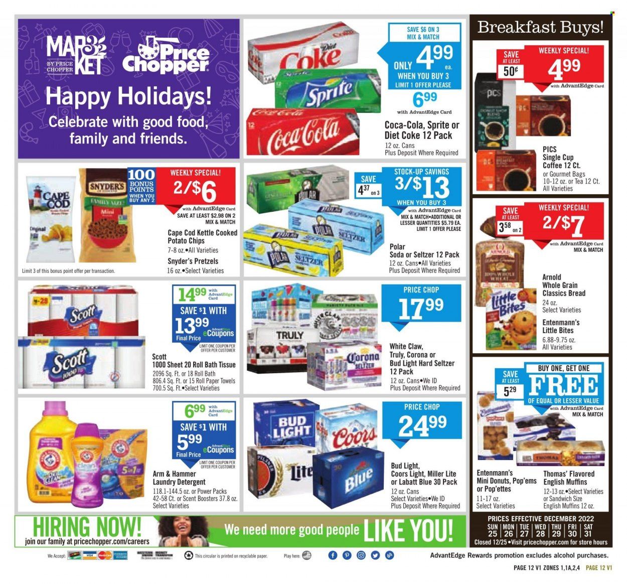 Price Chopper (CT, MA, NY, PA, VT) Weekly Ad Flyer Specials December 25 to December 31, 2022
