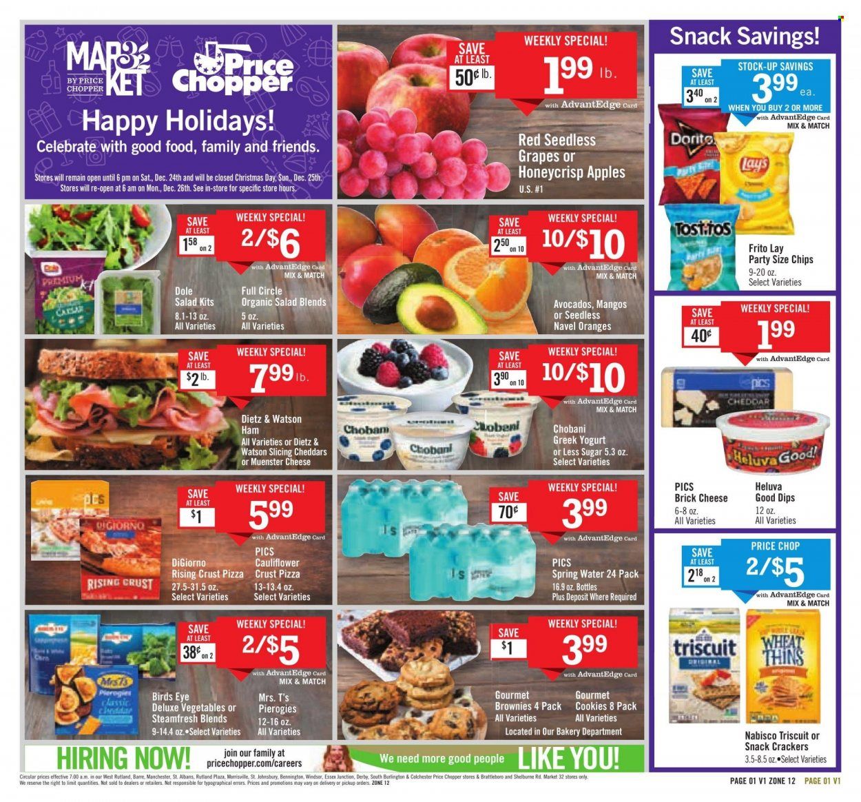 Price Chopper (VT) Weekly Ad Flyer Specials December 25 to December 31, 2022