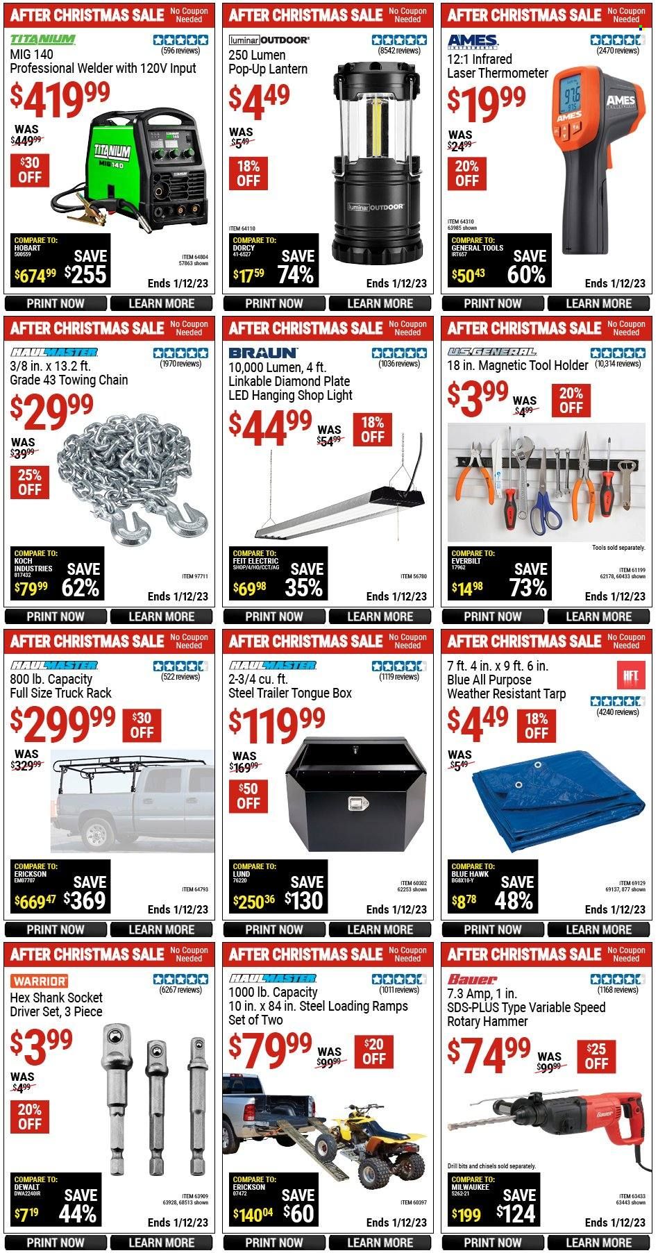 Harbor Freight Weekly Ad Flyer Specials December 27 to January 12, 2023