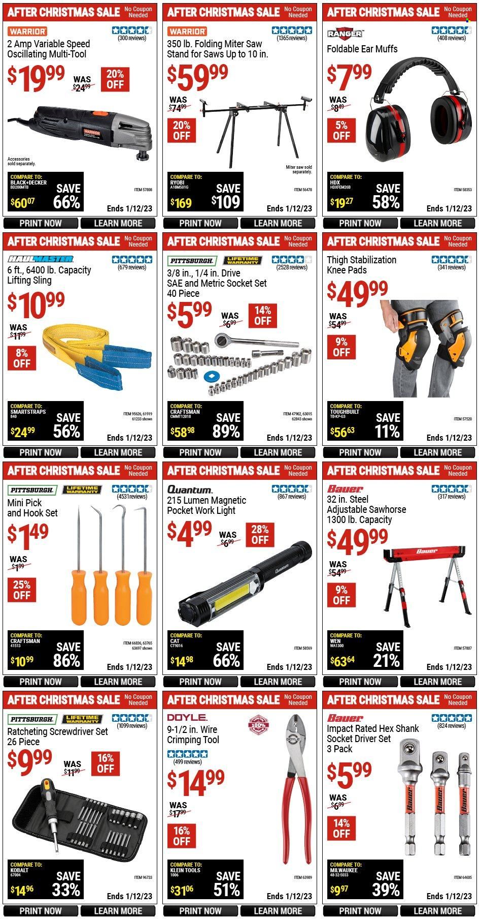 Harbor Freight Weekly Ad Flyer Specials December 27 to January 12, 2023