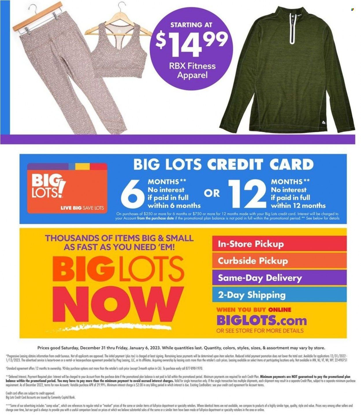 Big Lots Weekly Ad Flyer Specials December 31 to January 6, 2023