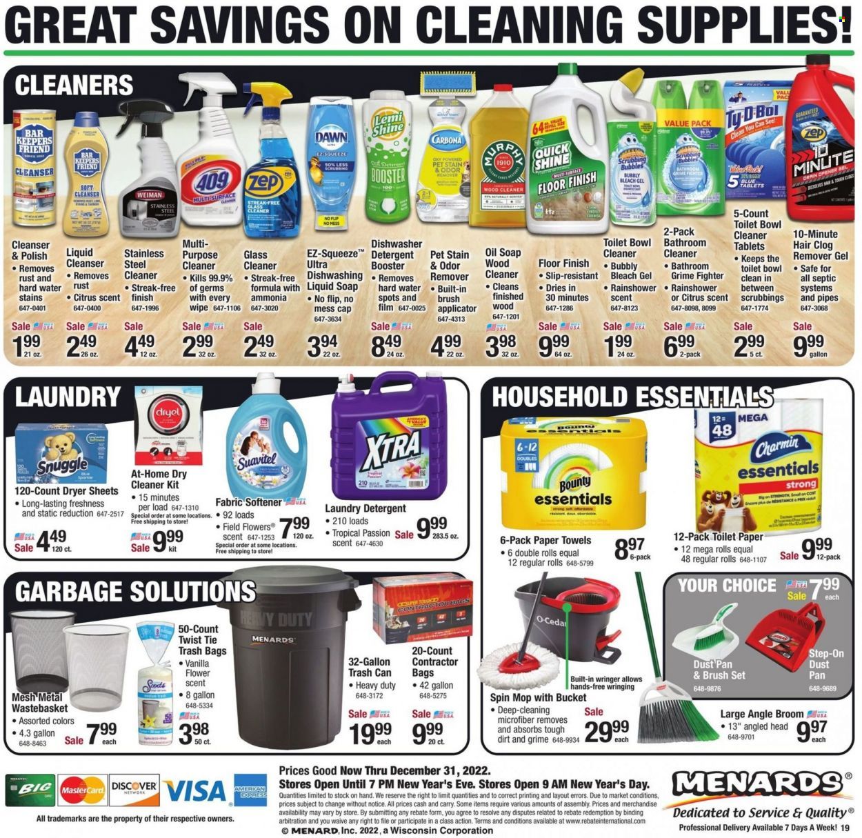Menards Weekly Ad Flyer Specials December 25 to December 31, 2022