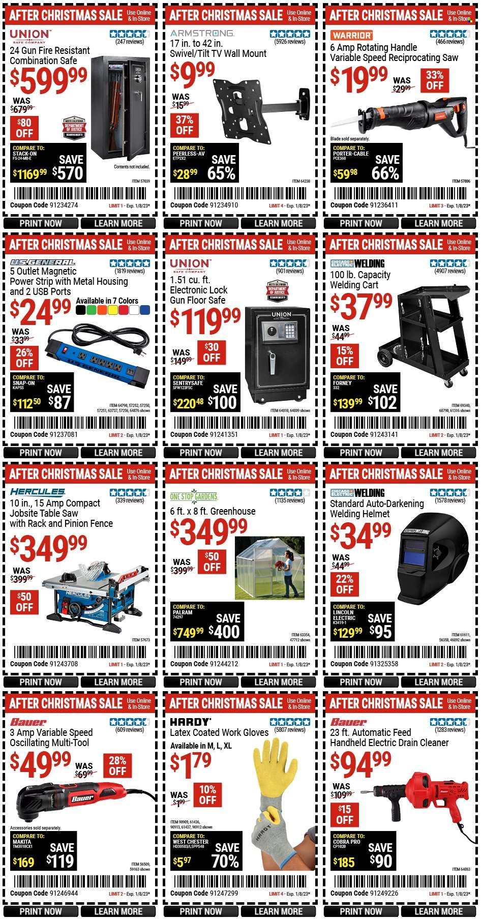 Harbor Freight Weekly Ad Flyer Specials December 27 to January 8, 2023