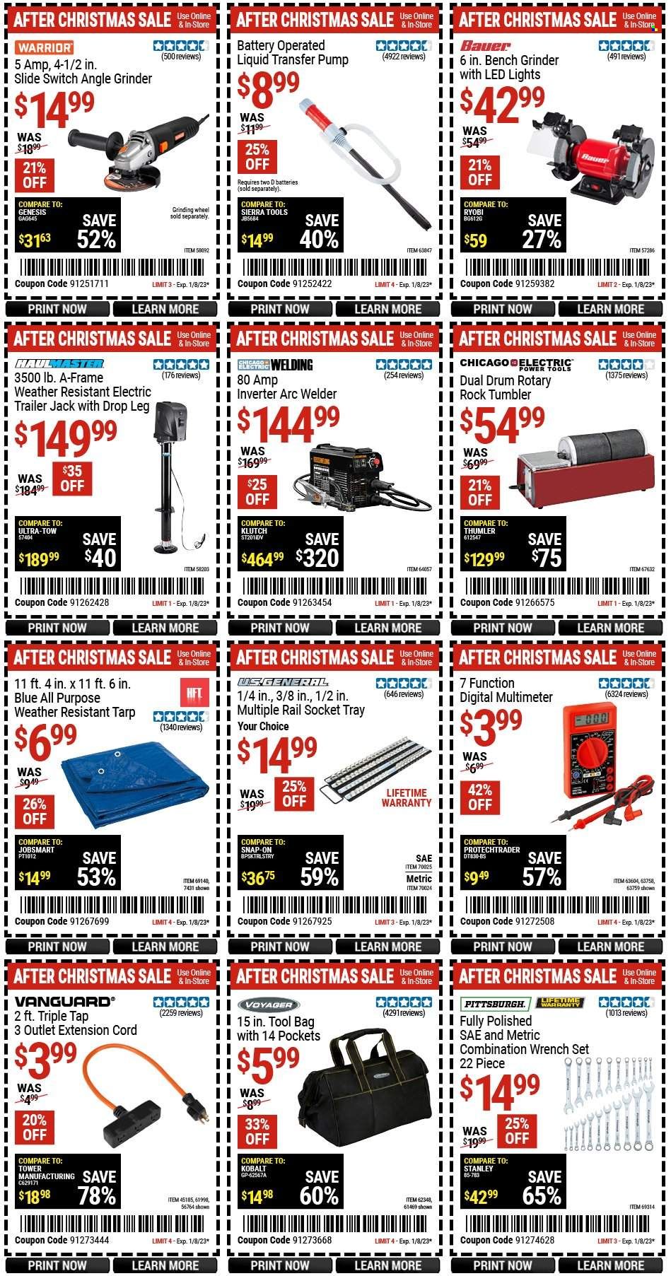 Harbor Freight Weekly Ad Flyer Specials December 27 to January 8, 2023