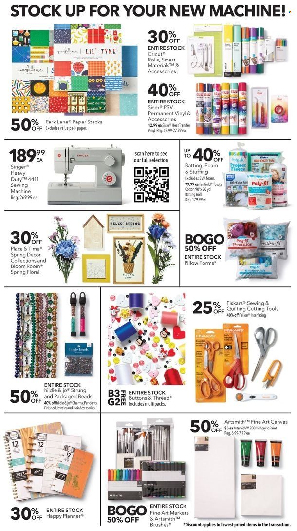 JOANN Weekly Ad Flyer Specials December 26 to January 11, 2023