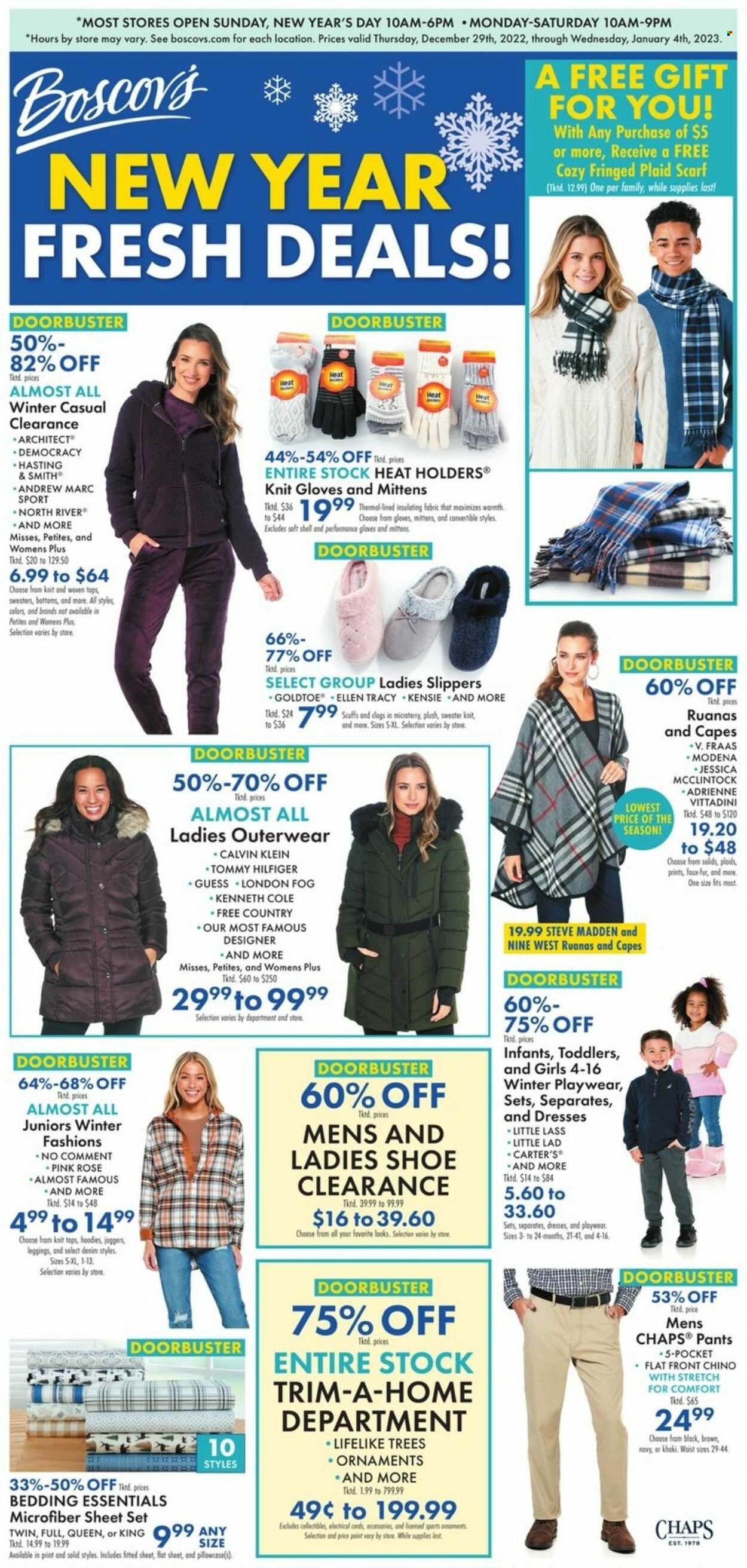 Boscov's (CT, DE, MD, NJ, NY, PA) Weekly Ad Flyer Specials December 29 to January 4, 2023
