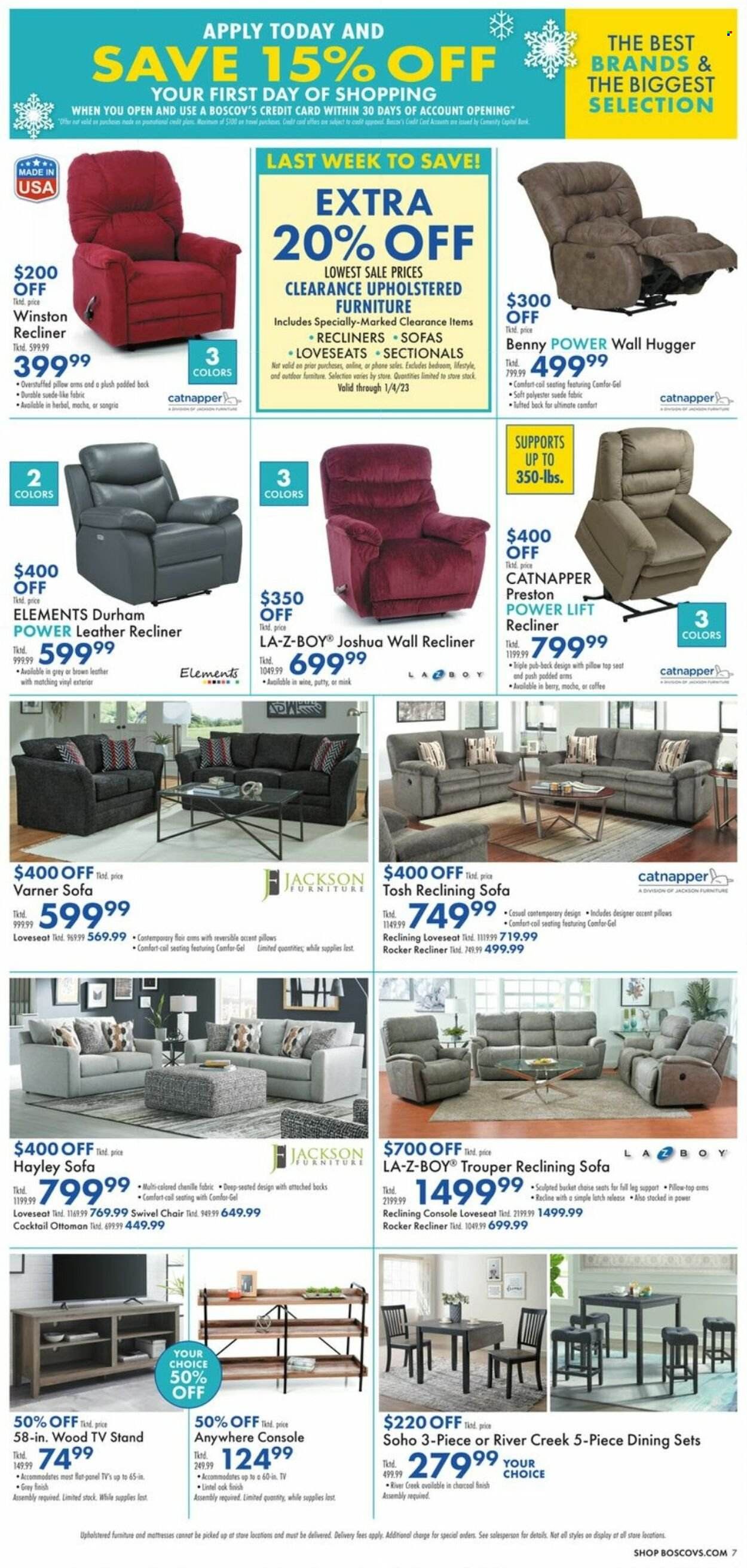 Boscov's (CT, DE, MD, NJ, NY, PA) Weekly Ad Flyer Specials December 29 to January 4, 2023