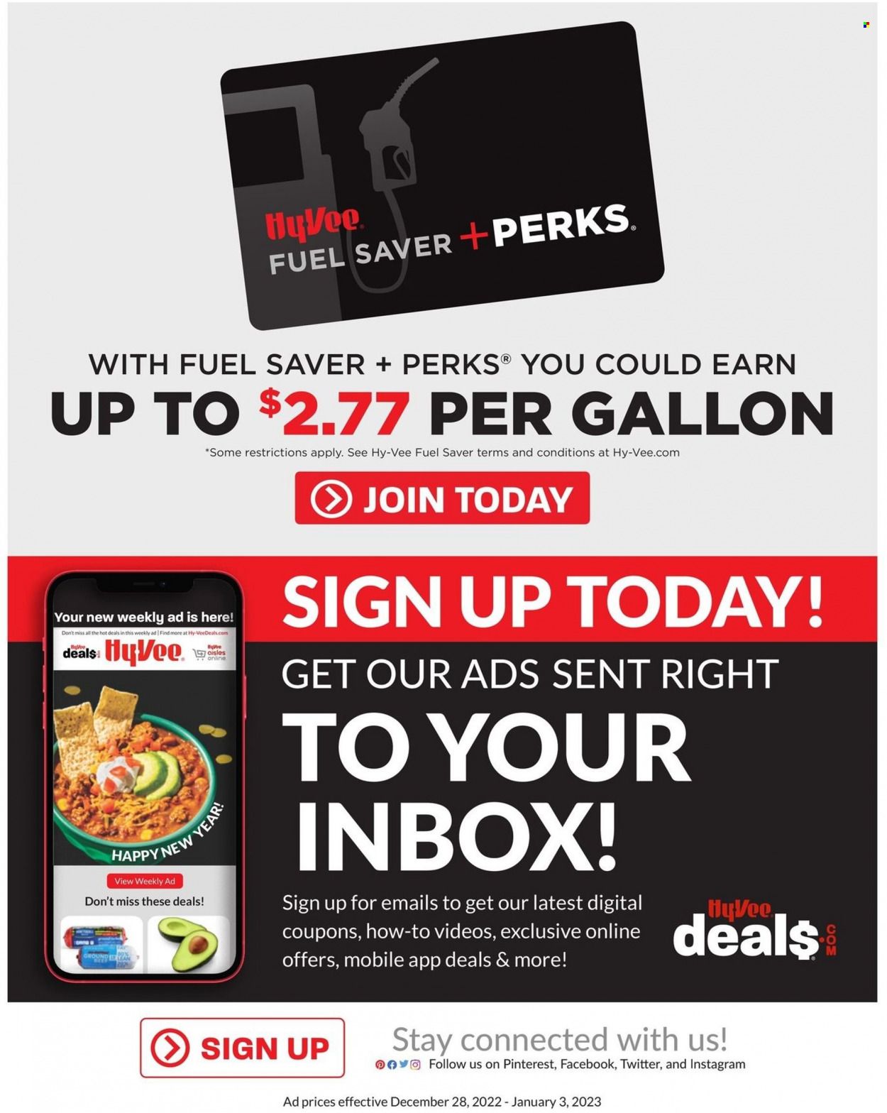 Hy-Vee (IA, IL, MN, MO, SD) Weekly Ad Flyer Specials December 28 to January 3, 2023