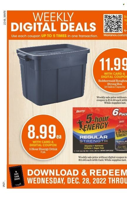 Mariano’s (IL) Weekly Ad Flyer Specials December 28 to January 3, 2023