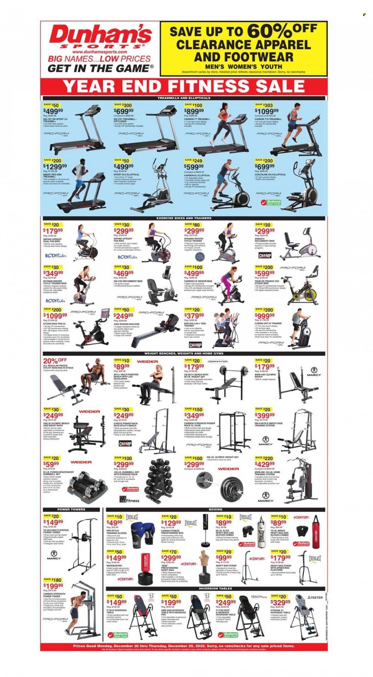 Dunham's Sports Weekly Ad Flyer Specials December 26 to December 29, 2022