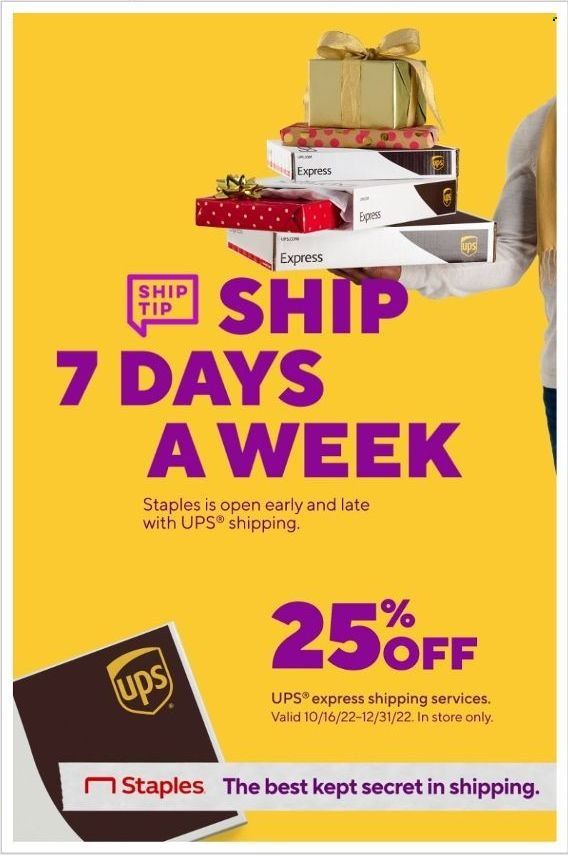 Staples Weekly Ad Flyer Specials December 25 to December 31, 2022