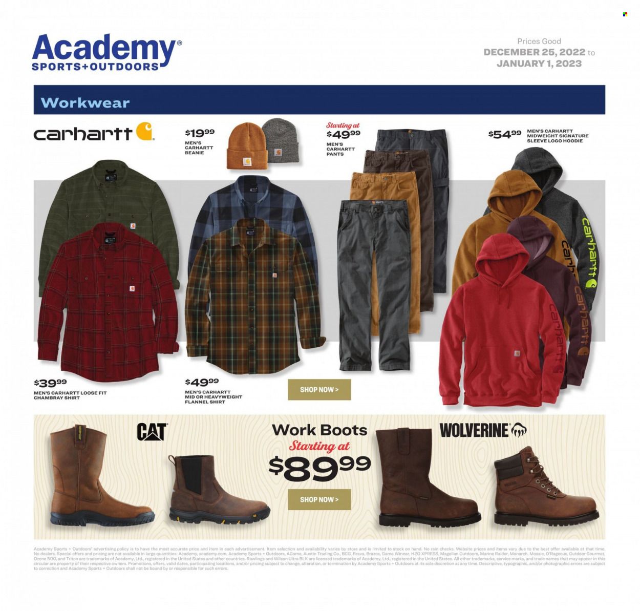 Academy Sports + Outdoors Weekly Ad Flyer Specials December 25 to January 1, 2023