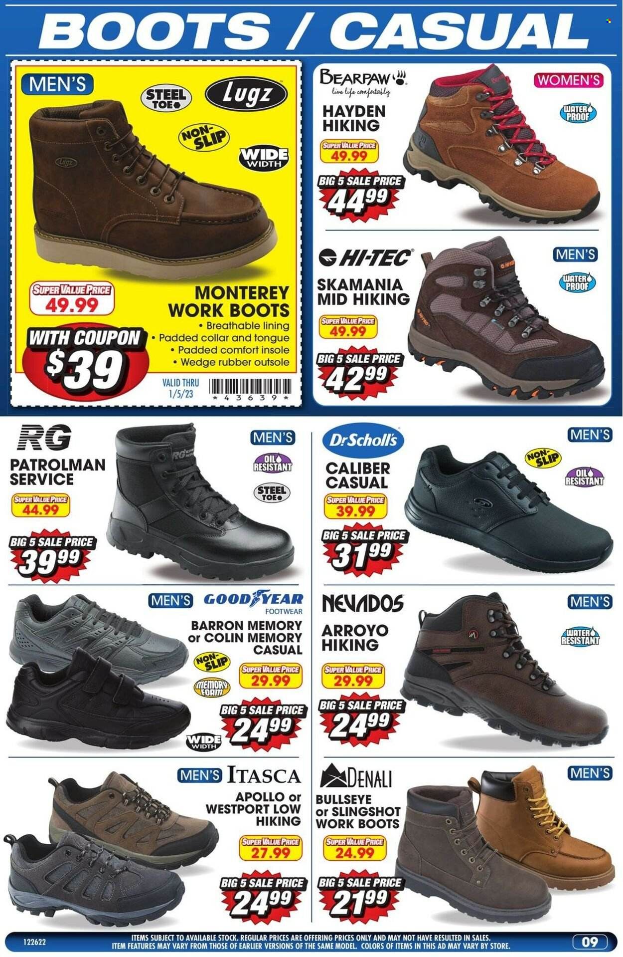 Big 5 (AZ, CA, CO, ID, NM, OR, UT, WA) Weekly Ad Flyer Specials December 26 to January 5, 2023