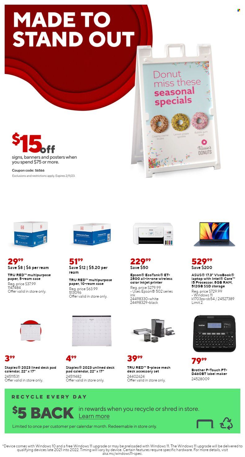 Staples Weekly Ad Flyer Specials January 1 to January 7, 2023